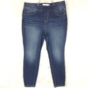 Torrid Womens Jeans Lean Jegging Legging Blue Denim Pull On Short Plus 1XS